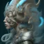 Placeholder: sango fantasy, fantasy magic, intricate, sharp focus, illustration, highly detailed, digital painting, concept art, matte, artgerm and paul lewin and kehinde wiley, masterpiece silver tiger head bronze Asian African nice breast Afo girl turquoise snow waves