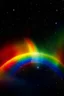 Placeholder: rainbow in space