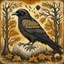Placeholder: European pagan rune art with nature and ravens