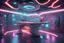 Placeholder: detailed scene laboratory desk, on the spaceship, hyperrealistic 16k, 3d rendering, expressively detailed, dynamic light, neon lighting,