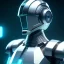 Placeholder:  octane render, high detail, human like droid with a metallic futuristic armure with hexagonal shapes.