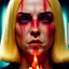 Placeholder: Horror movie shot, spooky, hot, ultra realistic, dine, horns, ultra realistic hot blonde women, party, pieces of meat, organs, ail, dynamic, very excited people, hypermaximalist figures, light, 1970's Italian horror movie, sinister, Dario Argento, Stanley Kubrik, ornate, 4k, photorealism
