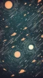 Placeholder: space background stylized. retro