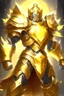 Placeholder: medival paladin golden energy monster