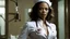 Placeholder: Zoe Saldana as columbiana nurse in agent provocateur during a nightmare