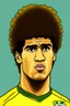 Placeholder: Marcos do Nascimento Teixeira Brazilian football player cartoon 2d