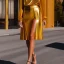 Placeholder: Full body portrait, painting, medium shot lady volumetric molten gold cropped top and volumetric molten gold miniskirt