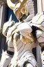 Placeholder: a close up of a statue in front of a building, heavy white and golden armor, sleek smooth white plated armor, from arknights, epic exquisite character art, the white king, attractive beefy male with armor, detailed white armor, attractive male with armor, god king of ai art, shadowverse character concept, shadowverse style, sleek bright white armor