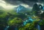 Placeholder: Art by Dylan cole, Avatar concept art, pandora, landscape, ultra-wide angle, ultra realistic, no dof, 8 k uhd, art station, volumetric lighting, aerial view, beautiful, sharp focus, ultra detailed, concept art, studio quality