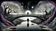 Placeholder: painted inner world with neurodivergens mind and soul, floating doors over surreal cracked weird landscape . one thin bridge over big black river, . deep dark colors, with silver and black. Whimsical strange style of Chagall, of Quentin Blake, andYoshitaka Amano of Anton Semenov. one dark purple-gray human shiluette in hood sitting on bridge and gazes weird absurd beauty nightmare, black shadows, in background cyber neuronic network, surreal vibe, nightmare