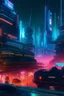 Placeholder: Киберпанк-город с голограммами / Cyberpunk City with Holograms