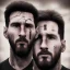 Placeholder: portrait photography of perfect face lionel messi, argentina flag, Fire theme art, Dark moody night atmosphere, 8K, close-up face, ignore NSFW,magic,city, steampunk, chief ,apocalypse, set , sorrow,cyborg,