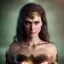 Placeholder: analog style, Celtic goddes, portrait, simmetric eyes, war ambient,queen, wonder woman wearing outfit, ultra realistic photo