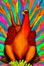 Placeholder: one big colorful turkey