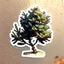 Placeholder: sticker of a bush