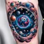 Placeholder: Multiverse in a Tattoo, floating in the calaxy