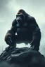 Placeholder: 17. Stay mysterious: Mystery hmakes others wonder about you, This puts you in a position of power.King Kong standing on the rock