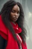 Placeholder: A portrait of a beautiful curvaceous black woman with long hair, wearing a red scarf, wizard, magical, ethereal, intricate, realistic lighting, soft lighting, Concept art by wlop, Ultra quality 8k, Ultra Realistic