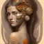 Placeholder:  Join our Discord! Accueil Historique Galerie Live Images générées (200) 200 dernières uniquement A beautiful portrait of a cute cyberpunk woman happy, alphonse mucha style, grain on the skin, tribal tatoos, orange color scheme, high key lighting, volumetric light high details with white stripes and feathers full length, soft lighting, soft pastel gradients, high definition, blender 3d cinematic, op art, visionary art, sacred geometry, fractal, white balanced, lot's of grain on her skin