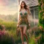 Placeholder: country side full body shot , woman standing,highly detailed, hyper-detailed, beautifully color-coded, insane details, intricate details, beautifully color graded, Cinematic, Color Grading,