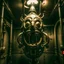 Placeholder: grotesque figure hanging in a submarine engine room