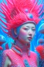 Placeholder: Coral alien , 3d 4k octane render, lifelike, photorealistic, artstation, illustration, smooth, sharp focus, ornate, intricate, complex, highly detailed, digital painting, smooth, art by tom bagshaw, akihiko yosh