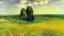 Placeholder: Sunny day, prairie, tree, flowers, max liebermann painting