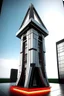 Placeholder: Avengers stark tower buliding architecture futuristic-modern stlye. geometric form,