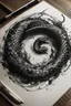 Placeholder: ouroboros made of black ink