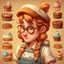 Placeholder: a cartoon character thirty years old confectioner , an ultrafine detailed painting by senior character artist, featured on polycount, sots art, artstation hd, 2d game art, behance hd