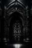 Placeholder: Create a gothic-inspired AI design logo with intricate details. Picture a dark, ornate gothic archway shrouded in shadows. Incorporate elements like intricate wrought iron patterns, dramatic lighting, and subtle hints of mystery to evoke the essence of the gothic style.