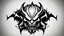 Placeholder: demon logo black and white