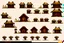 Placeholder: old Russian huts sprite sheet for 2d horizontal platformer