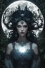 Placeholder: Soulless ghost stars, interconnected androgynous twins, vibrant moon light, dense forest foliage, winged cryptids, ornate candlewax haloes, morbid fine art, microphotography, soft light, 4k resolution, realistic, ambient lighting, high detail, downward-facing, zoomed in, film negative, in the style of eve ventrue, philippe druillet, mike campau, phoebe anna traquair, jimmy lawlor,