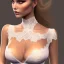 Placeholder: a beautiful cleavage in a lace neckline