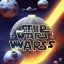 Placeholder: logo with only the letters 'STAR WARS', shear