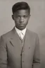 Placeholder: 1920's yearbook photo, teenage Morgan Jones (Lennie James) 14 years old, brown hair, 1920's hairstyle and clothes, photorealistic, --ar 9:16 --style raw