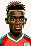 Placeholder: Jerome Njoum Mbekele Footballer ,cartoon 2d