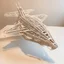 Placeholder: Starship made out of paper clips