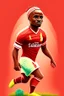 Placeholder: Sadio Mane football player 2d cartoon