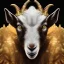 Placeholder: Portrait of goat king lionel messi, highly detailed, color patterns on wings, soft studio lighting, background 64k