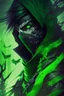 Placeholder: green vampire ninja, anime style, depth of field, nvidia graphics, lightrays, trending art, movie poster