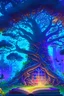 Placeholder: Enchanted libriary filled with ancient tomes of knowledge and magic, mysterious aura and giant tree, 4k resolution, hyper detailed