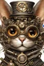 Placeholder: steampunk cat hyper detailed