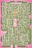 Placeholder: Barbie-themed maze for kids with a single, enchanting destination point, incorporating Barbie's signature style and charm into the design. 2d. easy to solve