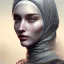 Placeholder: close up portrait of fog as woman in hijab, fine detail, highly intricate, modern surrealism painting, defined cracks and breaks, high-quality, volumetric lighting, 8k, ultrahd, George Grie, Marco Escobedo, Igor Morski,Brian Froud, Howard Lyon, Selina French,