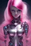 Placeholder: cyborg, pink hair, sexy, perfekt, real, dream