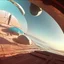 Placeholder: dome-shaped hanging upside down city on mars