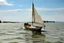 Placeholder: Bei Tornado in einem kleinen Segelboot am Neusiedlersee