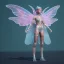 Placeholder: transparent multicolor crystal warrior fairy